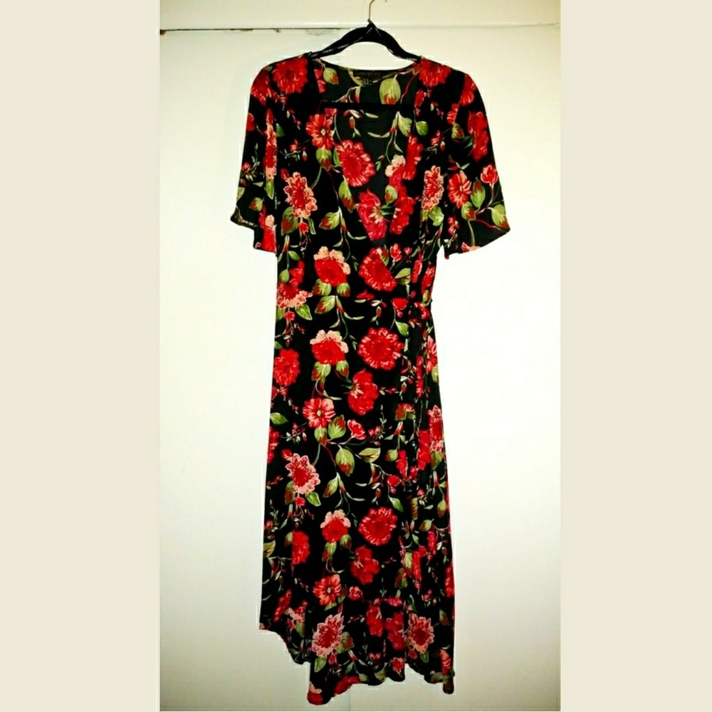 Floral Wrap Dress